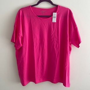 NWT LOFT bright pink women’s t shirt